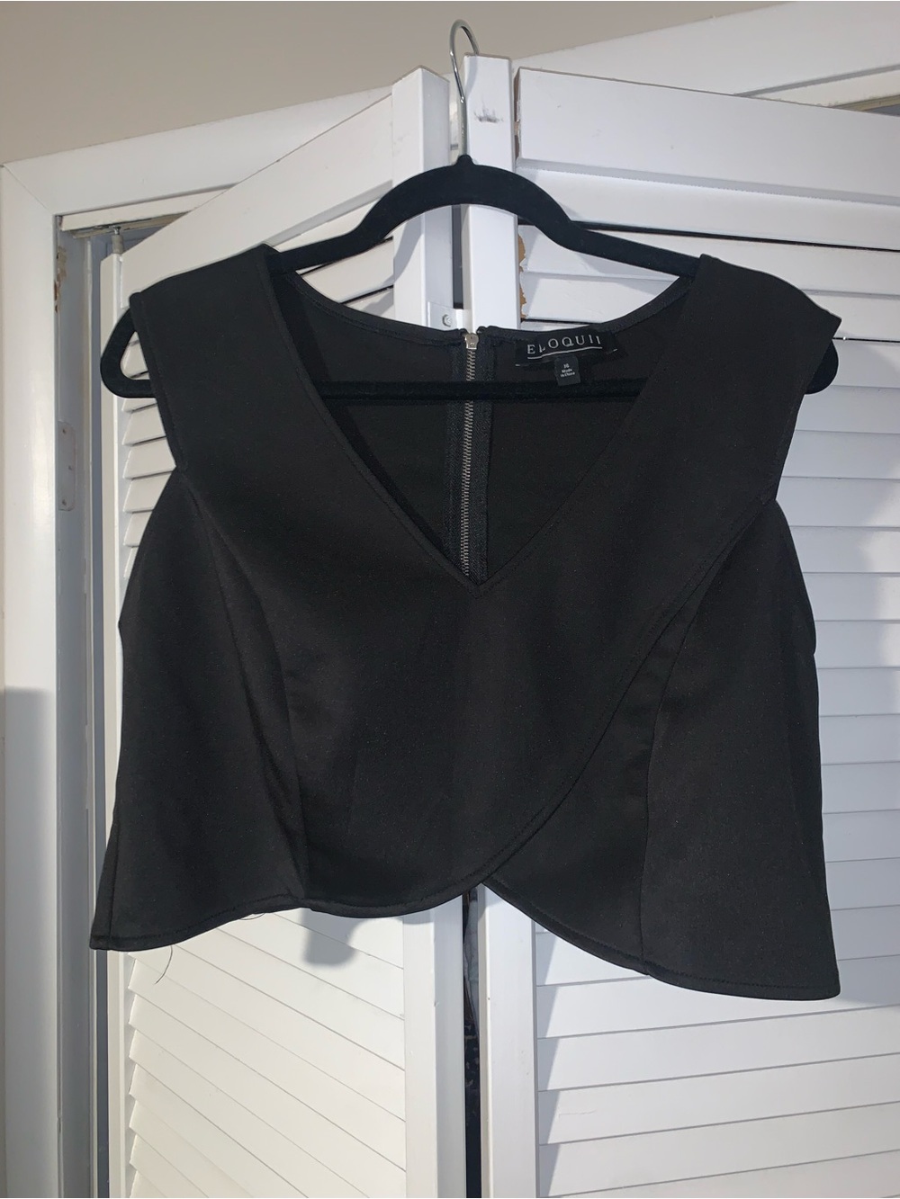 Eloquii Plus Size Women’s Scuba Crop Top